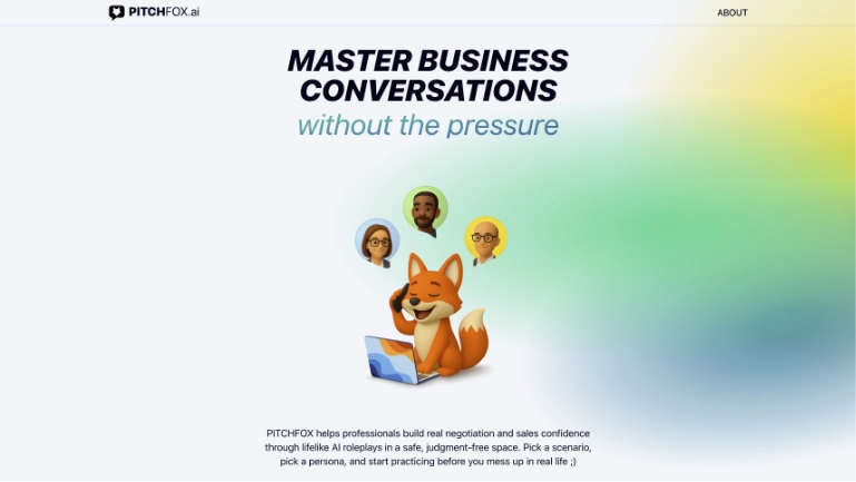 Screenshot of the project PITCHFOX.ai