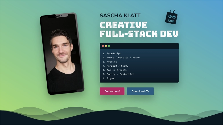 Screenshot of the project saschaklatt.dev